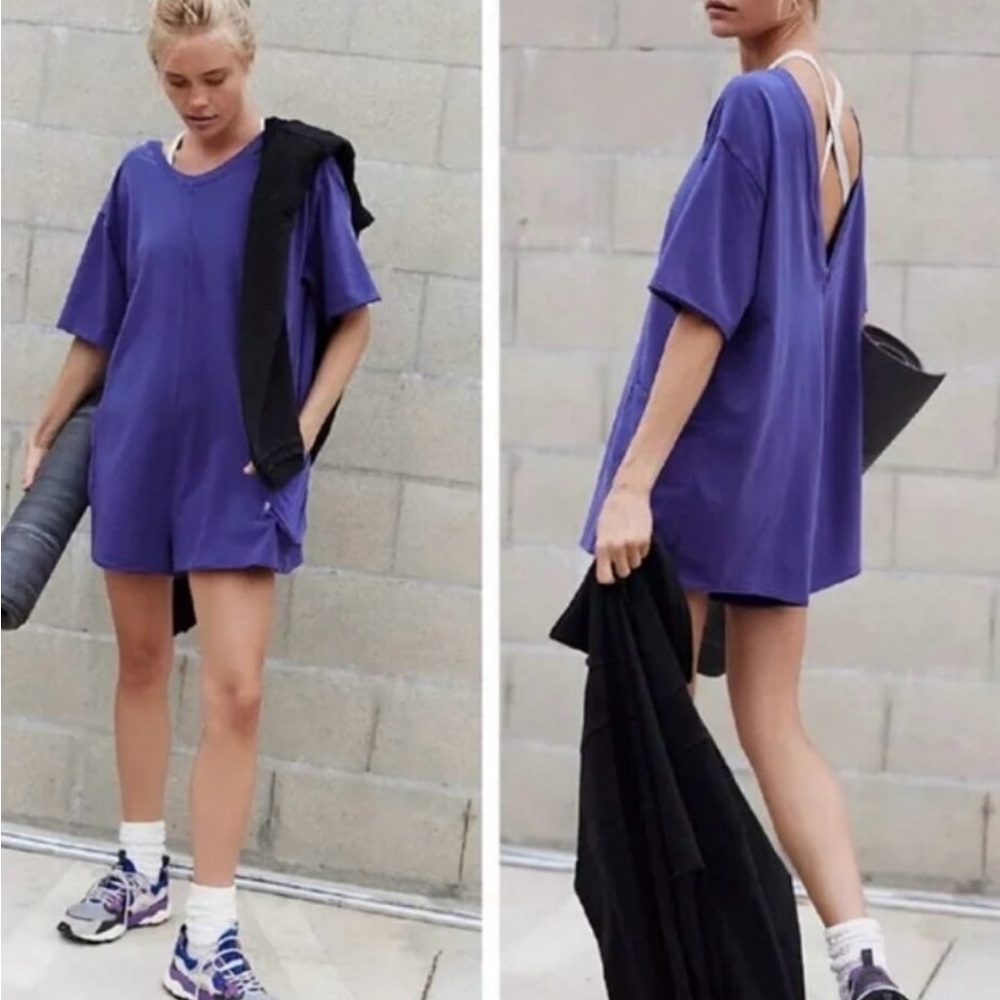 Free People Hot Shot Tee Romper